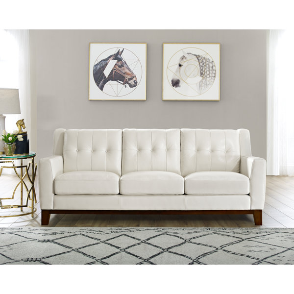 Brayden Studio Oxford Leather Sofa Wayfair