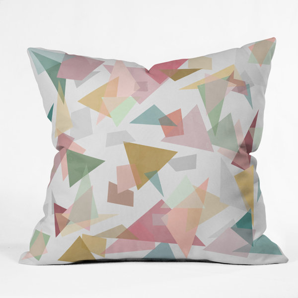 East Urban Home Mareike Boehmer Triangle Confetti 1 Indoor Outdoor Throw Pillow Wayfair