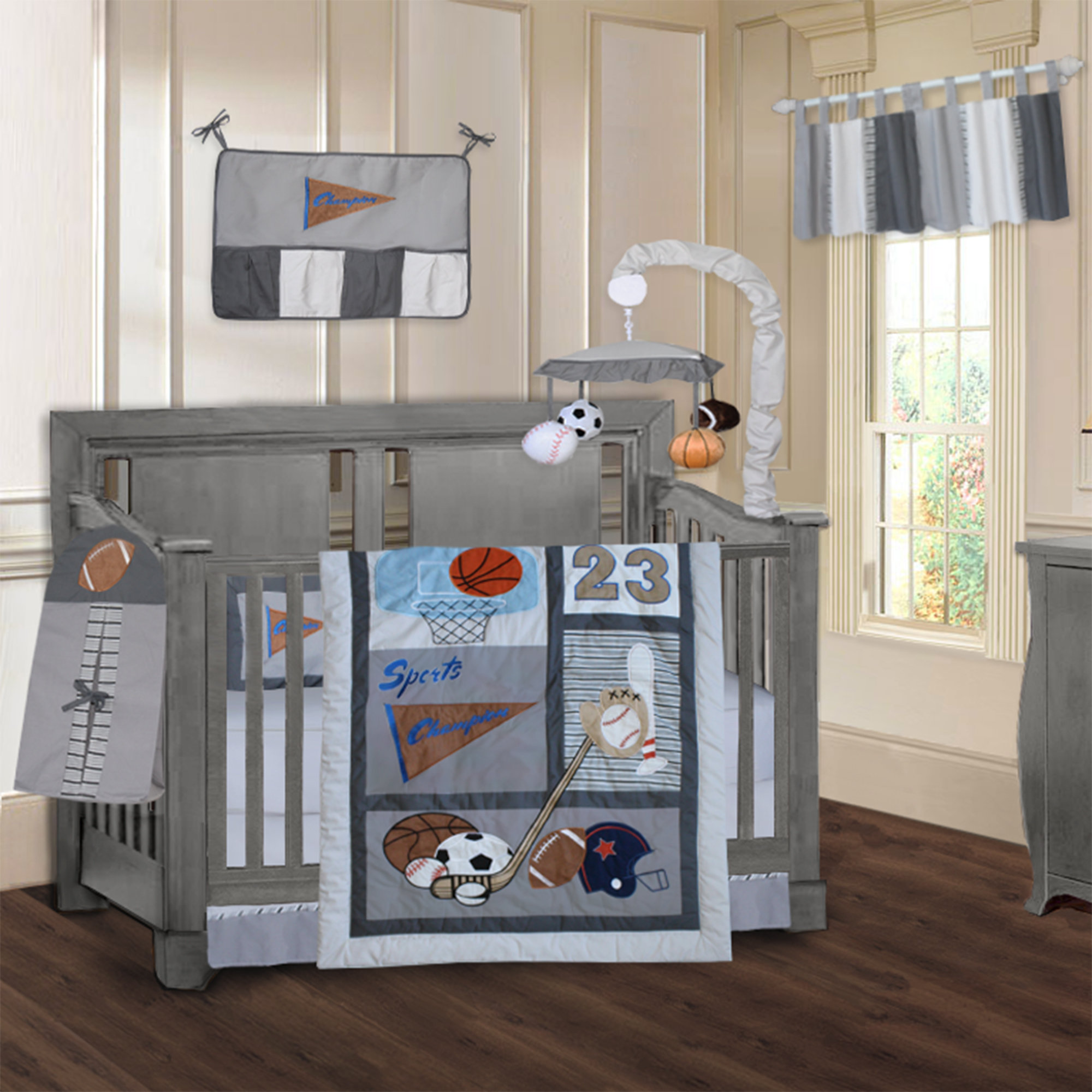 9 piece crib bedding set