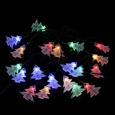 Winsomehouse Solar Outdoor Christmas Tree Led 20 Light String Solar Outdoor Christmas Tree Led 20 Light String Lighting