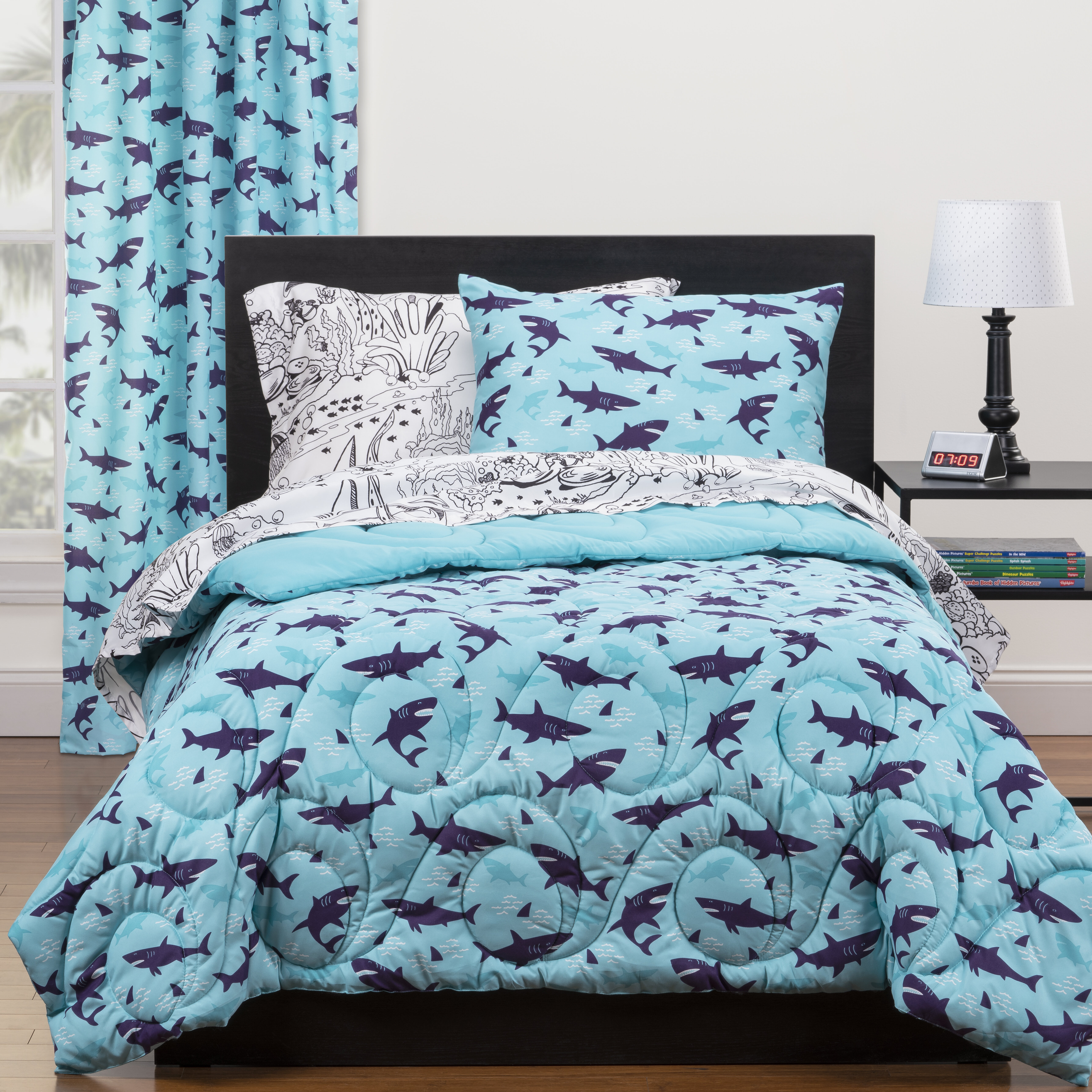 Highlights Shark Sleepover Comforter Set Reviews Wayfair