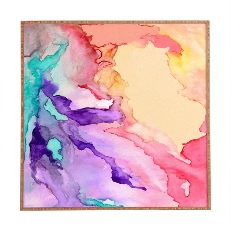 Deny Designs Color My World By Rosie Brown Framed Graphic Art