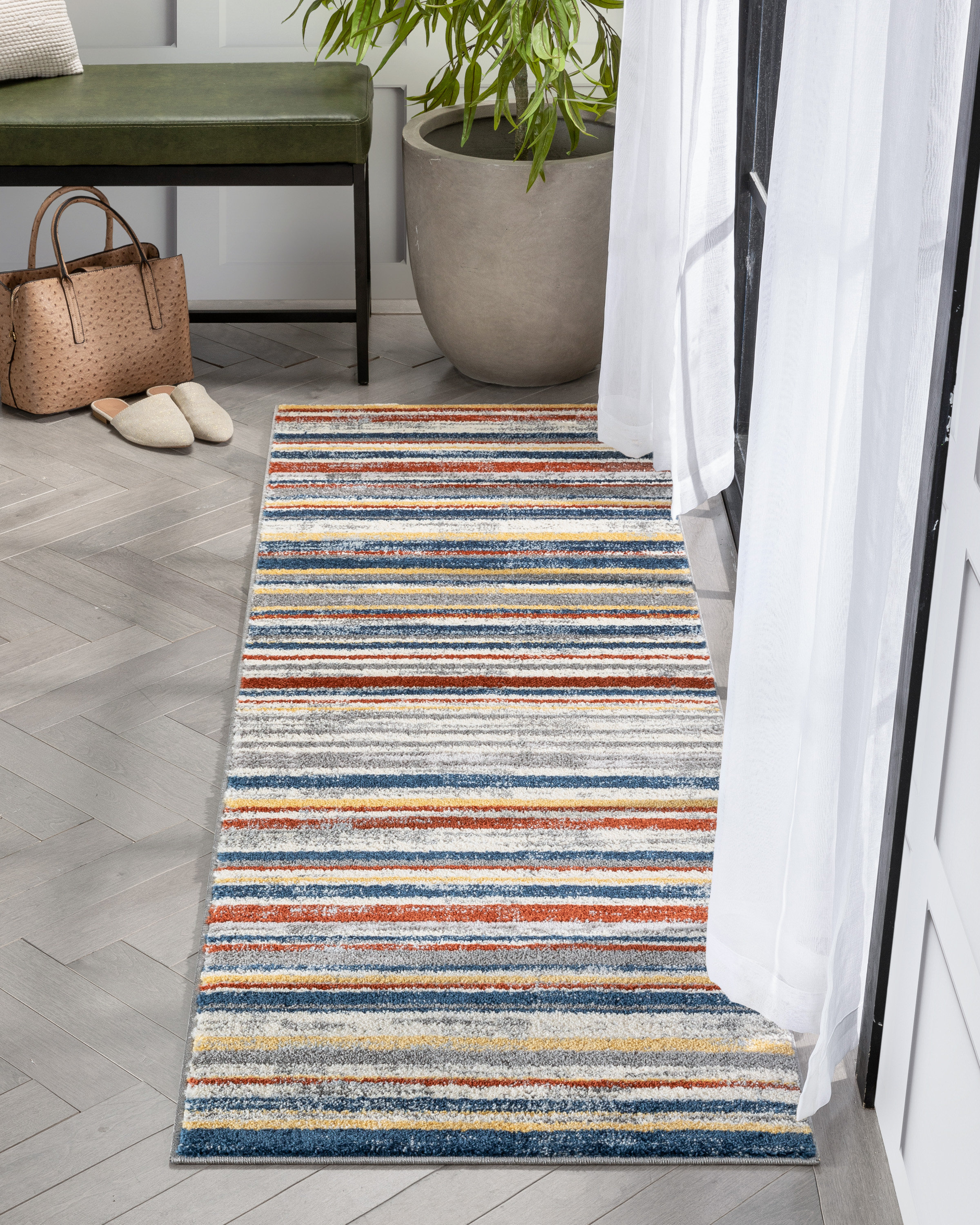 Well Woven Leona Ivory/Blue/Green/Red Rug Wayfair.co.uk