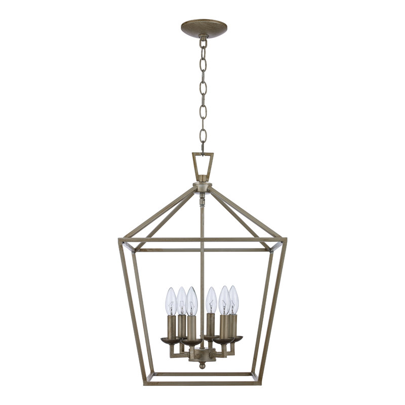 Carmen 6 - Light Lantern Geometric Chandelier