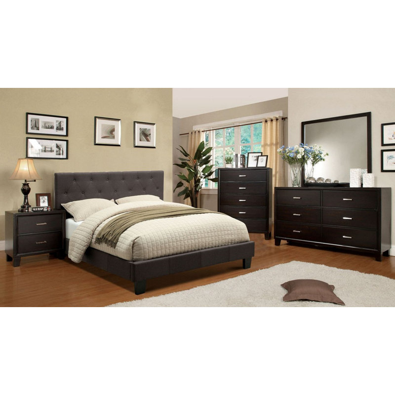 Red Barrel Studio® Hoghni Queen Platform 5 Piece Bedroom ...