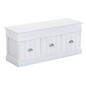 Sitzbank Visuni mit Stauraum aus Holz von Home &..