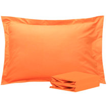 orange pillow sham