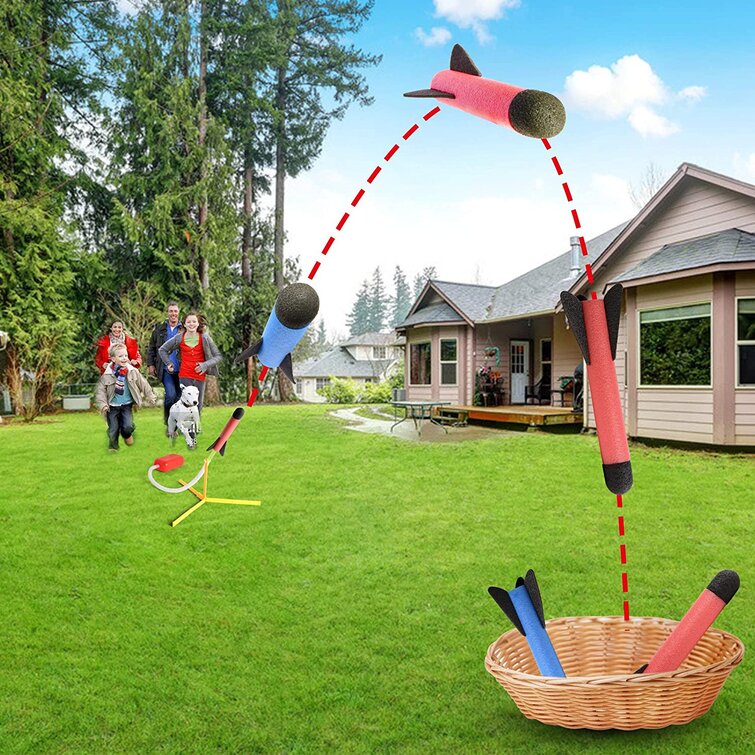 Great for park garden 2 SET AIR rocket launcher Who launches higher