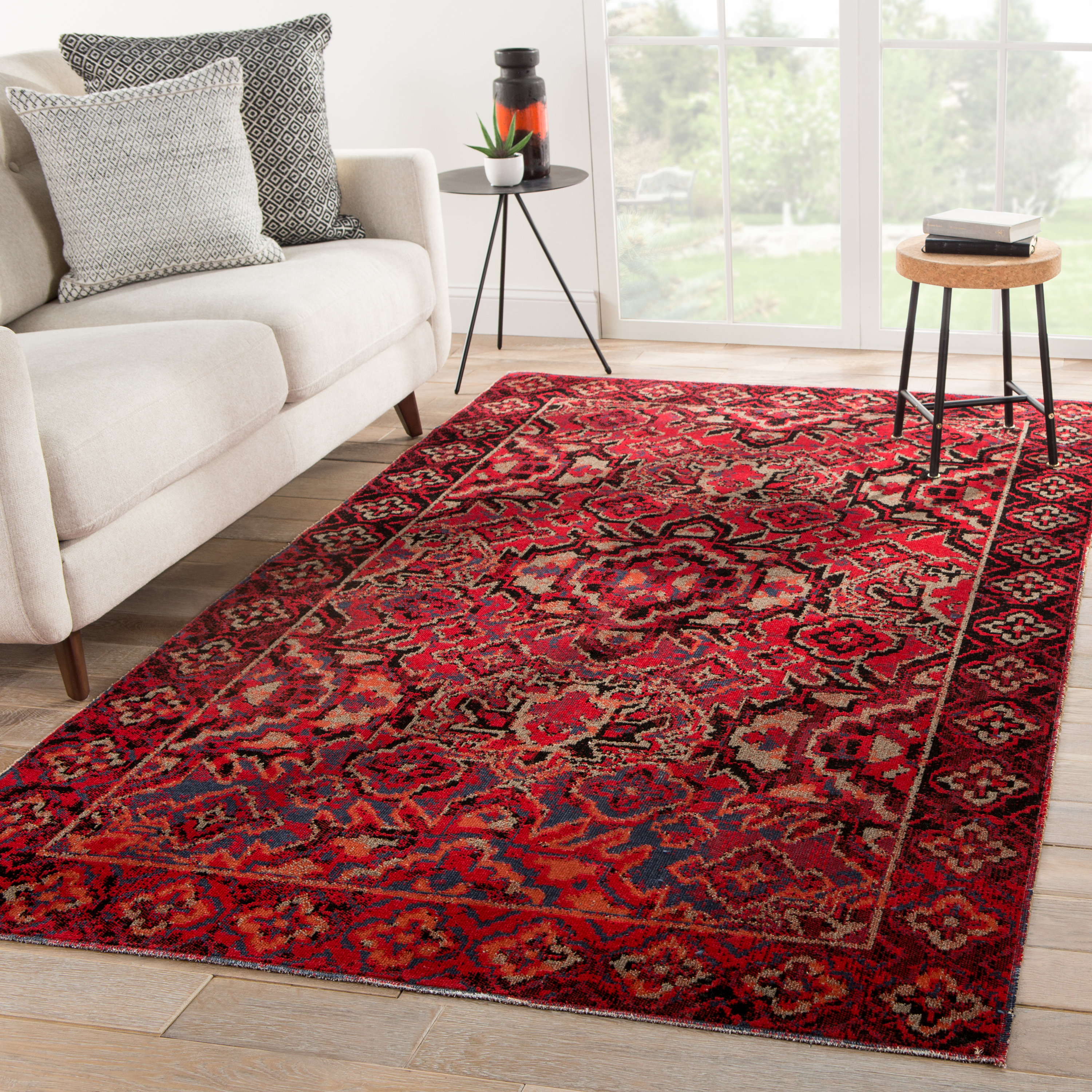 Jamil Medallion Red Indoor Outdoor Area Rug Reviews Joss Main Jamil Medallion Red Indoor Outdoor Area
