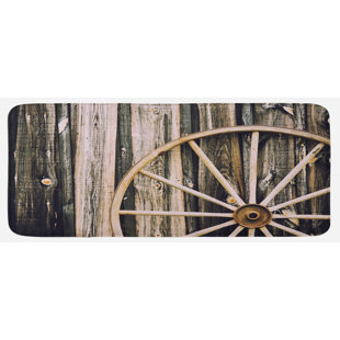 Marine Wooden Colored Planks With Old Rusty Ship Door Sea Life Art