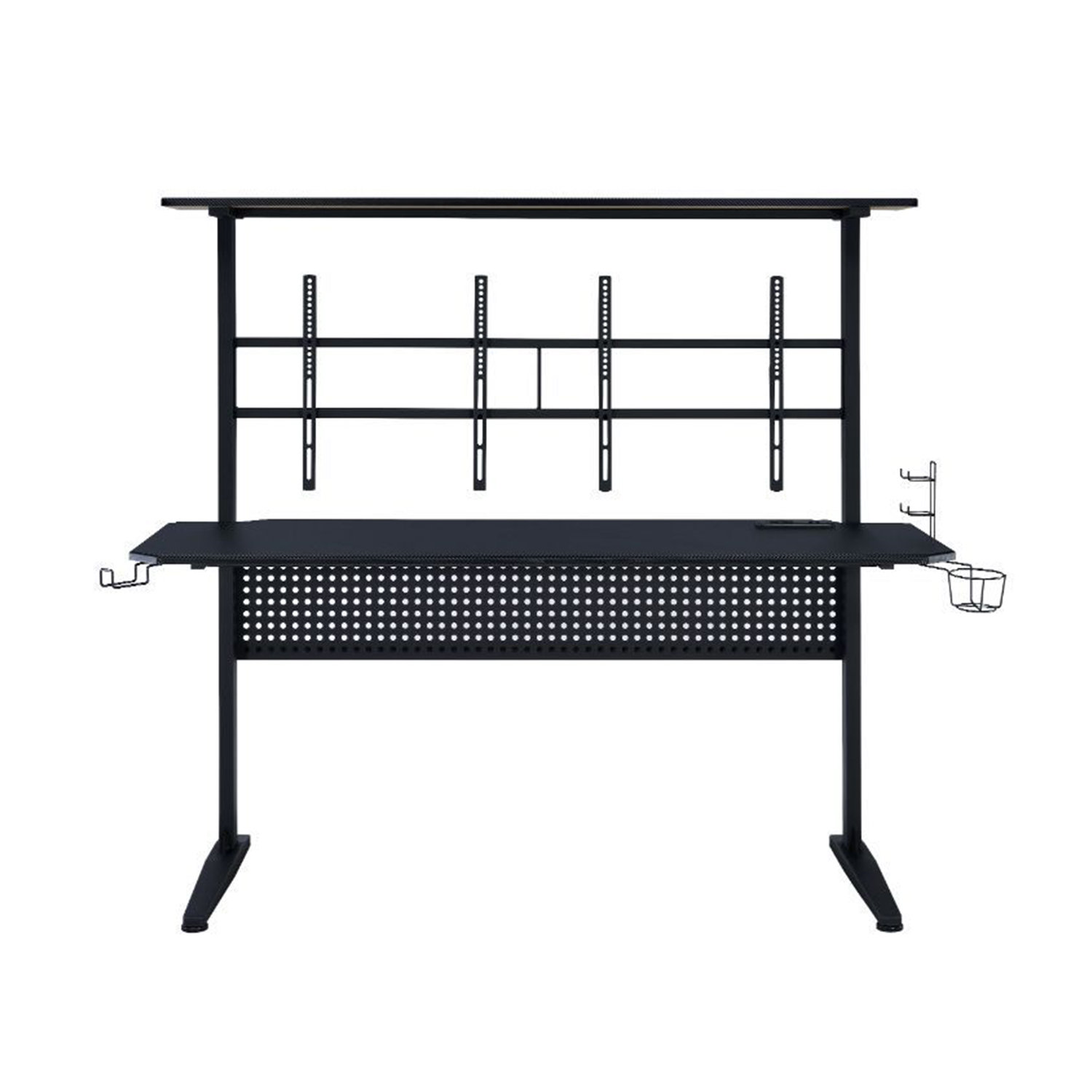 Inbox Zero Jalik Gaming Desk with Hutch Wayfair