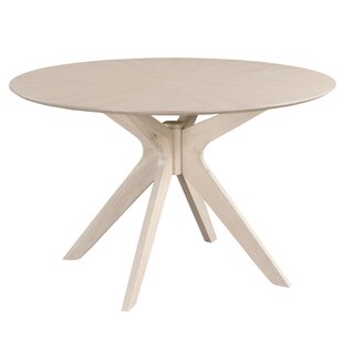 cream round pedestal dining table