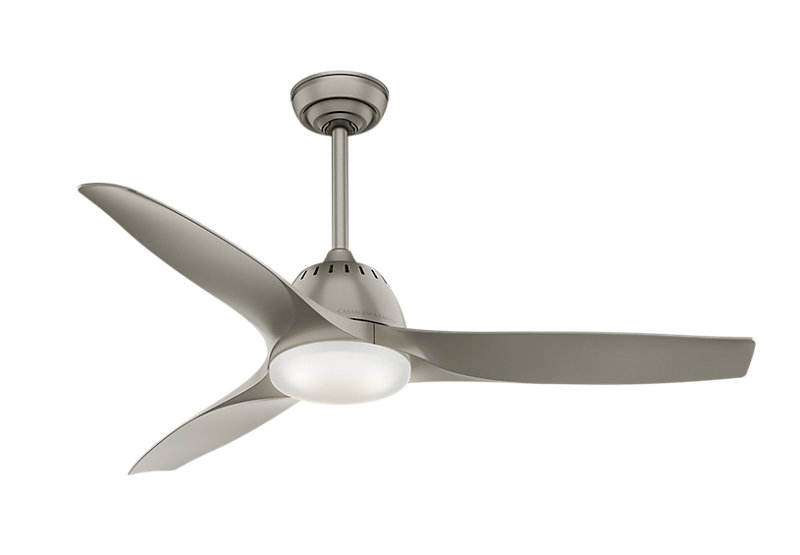 52 Wisp 3 Blade Led Standard Ceiling Fan With Remote Control And Light Kit Included Reviews Allmodern