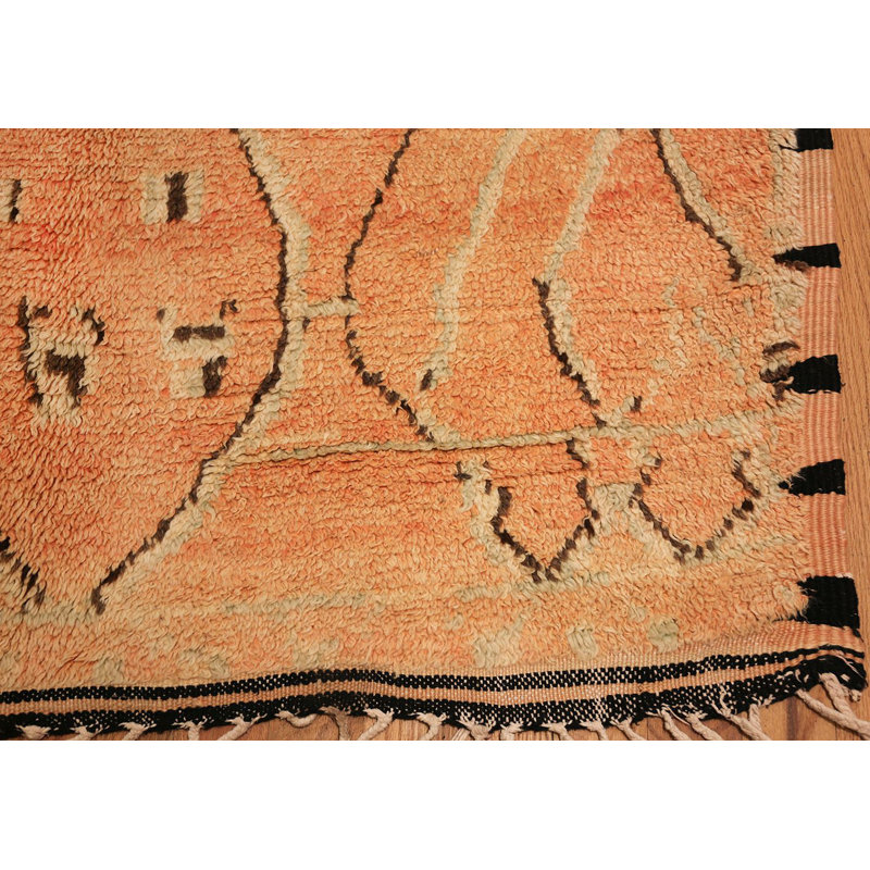 Nazmiyal Collection Moroccan Mid Century Vintage Berber Brown Cream Area Rug Perigold