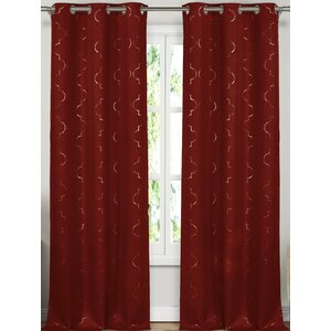Adelaide Solid Blackout Thermal Grommet Curtain Panels (Set of 2)