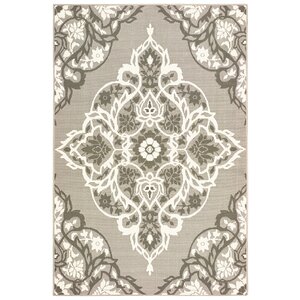 Sattler Gray/White Indoor/Outdoor Area Rug