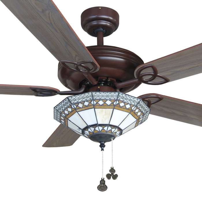 Ophelia Co 132cm Dallas 5 Blade Ceiling Fan Wayfair Co Uk