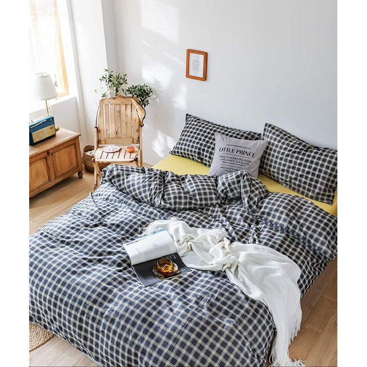 Full Plaid Bedding Duvet Cover Queen Soft Cotton Children Full Queen Comforter Cover Blue Grids Bedding Sets Queen for Kids Boys Teens Modern Geometric Gray Plaid Bedding Collection Queen 3 Pieces Full Plaid Bedding Duvet Cover Queen Soft Cotton Children Full Queen Comforter Cover Blue Grids Bedding Sets Queen for Kids Boys Teens Modern Geometric Gray Plaid Bedding Collection Queen 3 Pieces