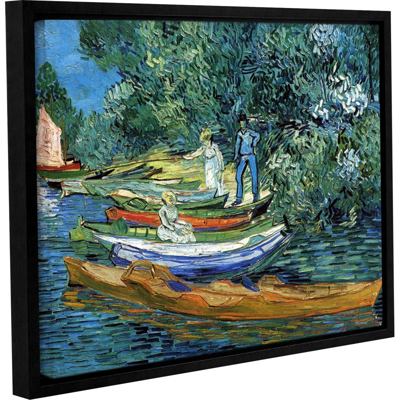 Artwall Bank Of The Oise At Auver By Vincent Van Gogh Framed