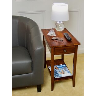 Kabamba Solid Wood End Table With Storage By Winston Porter