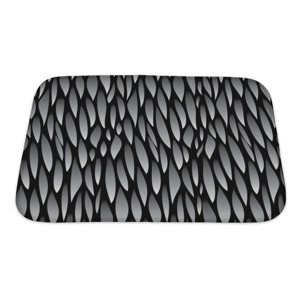 Cappa Abstract Leaf Pattern in Stock Bath Rug