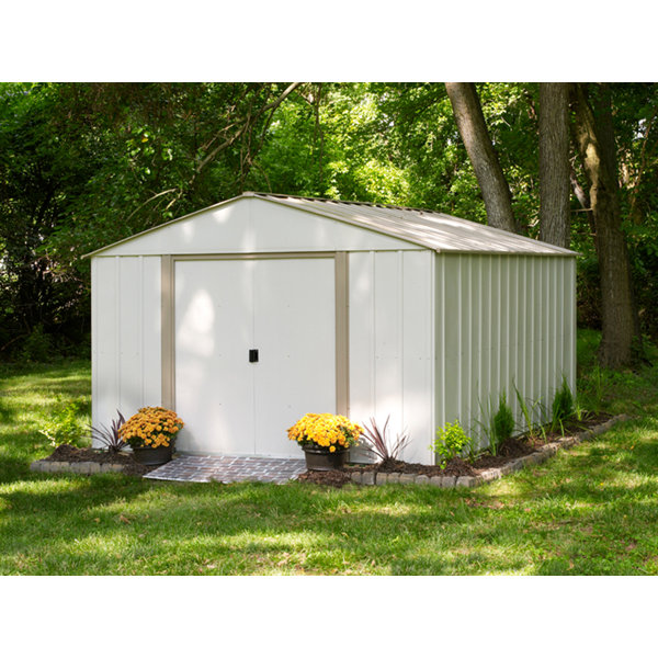 Garden Sheds 10 X 3 arrow oakbrook 10 ft. 3 in. w x 13 ft. 7 in. d metal storage shed Garden Sheds 10 X 3 arrow oakbrook 10 ft. 3 in. w x 13 ft. 7 in. d metal storage shed
