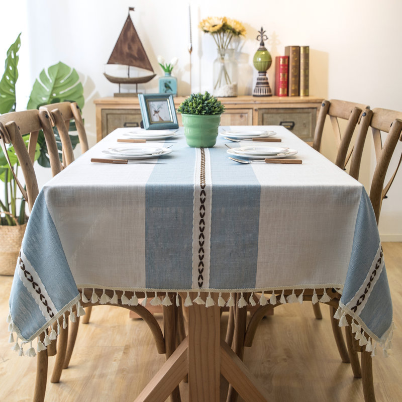 grey rectangle tablecloth