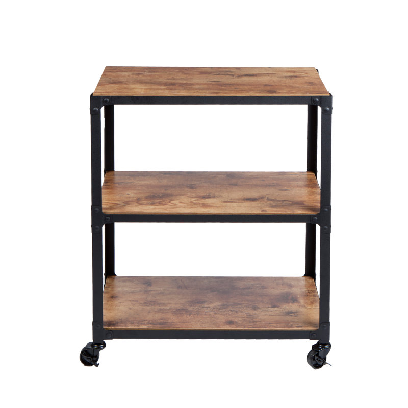 Mind Reader Charm 3 Tier Wood And Metal Utility Cart Reviews