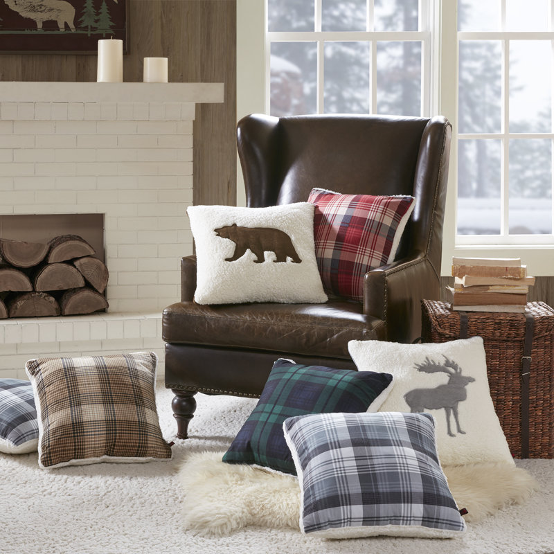 Woolrich Bear Berber Polyester Throw Pillow Reviews Wayfair