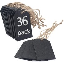 Chalkboard Sign Double Customizable Sided Message Board Hanging String 2 Pack 