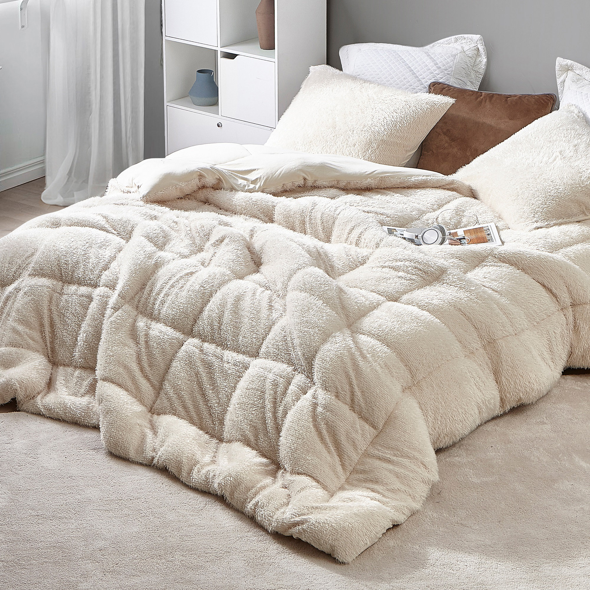 Everly Quinn Charon Beige Microfiber Comforter & Reviews Wayfair
