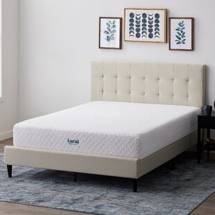 Lucid 6 Inch Memory Foam Mattress Dual-Layered Twin Size Firm Feel CertiPUR-US Certified