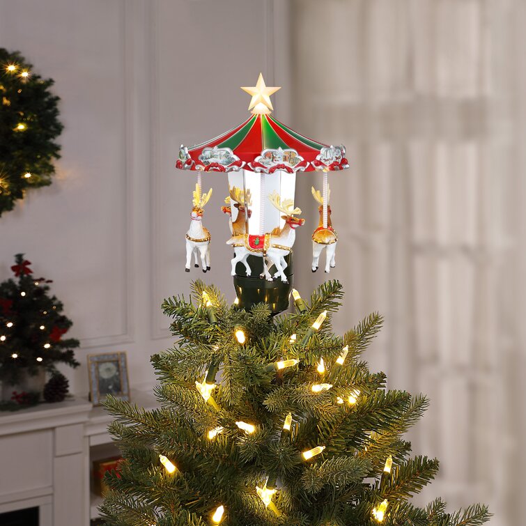 MrChristmas Animated Clip Ornament Tree Topper | Wayfair