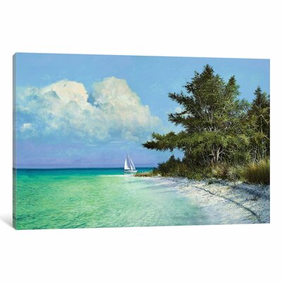 'Cayo Costa Beach' Photographic Print on Canvas East Urban Home Size: 18