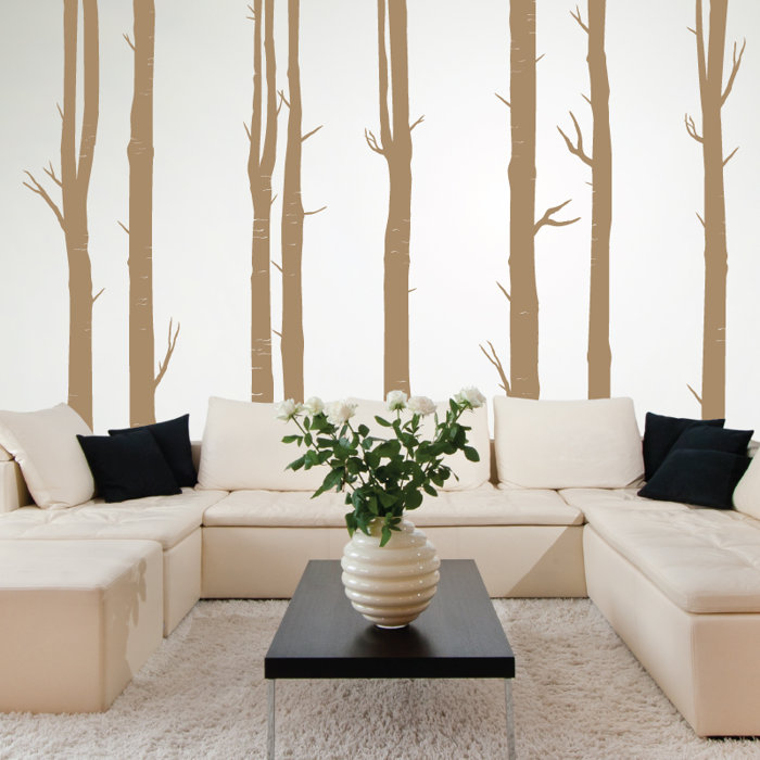 8 Piece Woodland Tree Wall Decal Set 8 Piece Woodland Tree Wall Decal Set