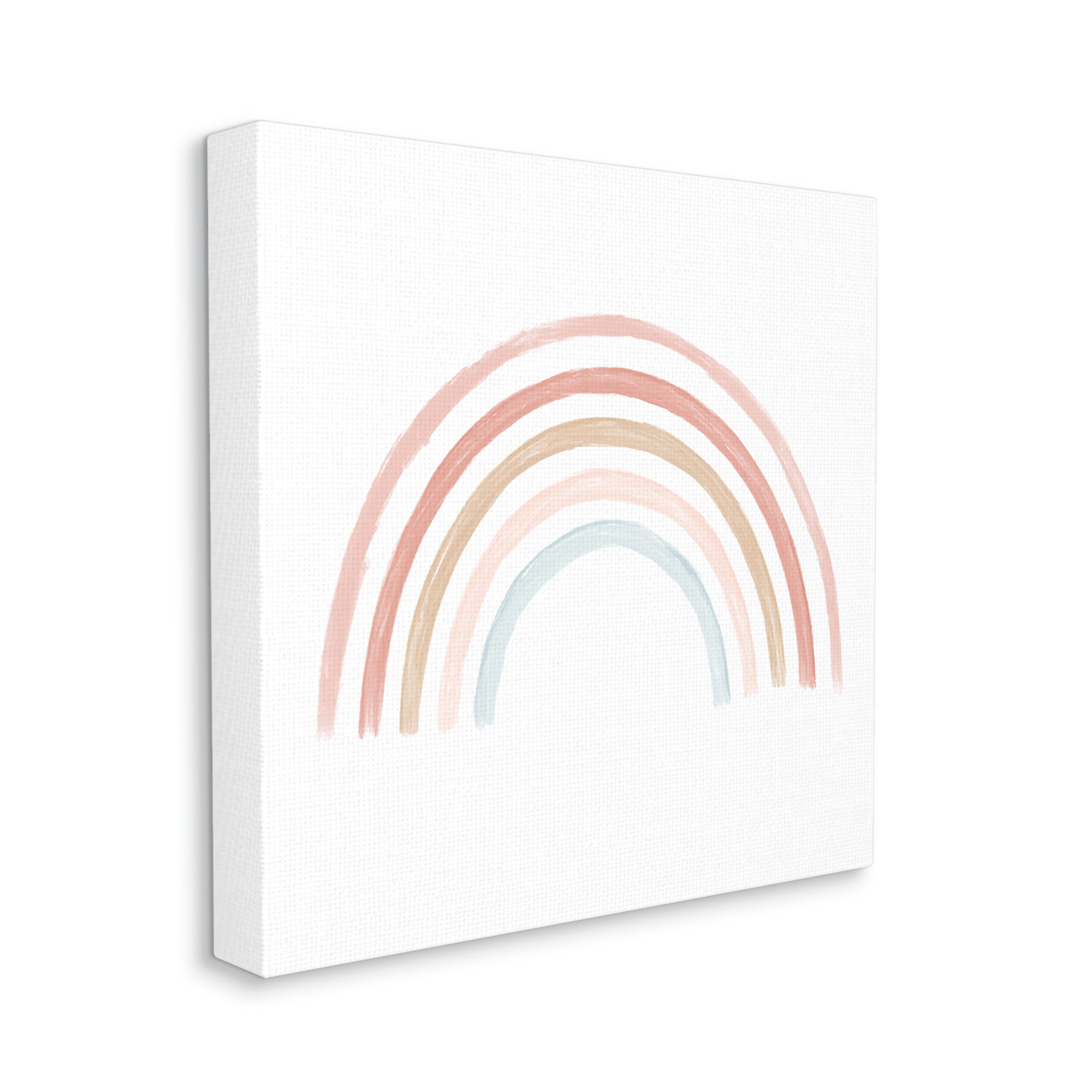 Stupell Industries Pastel Rainbow Arch Illustration by - Wrapped Canvas ...