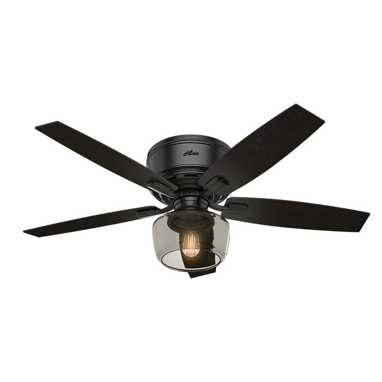 52" Low Profile Ceiling Fan with Light & Remote UL Listed New. 