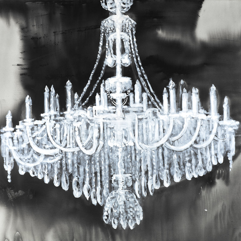 House Of Hampton Glam Chandelier Oil Painting Print On Wrapped