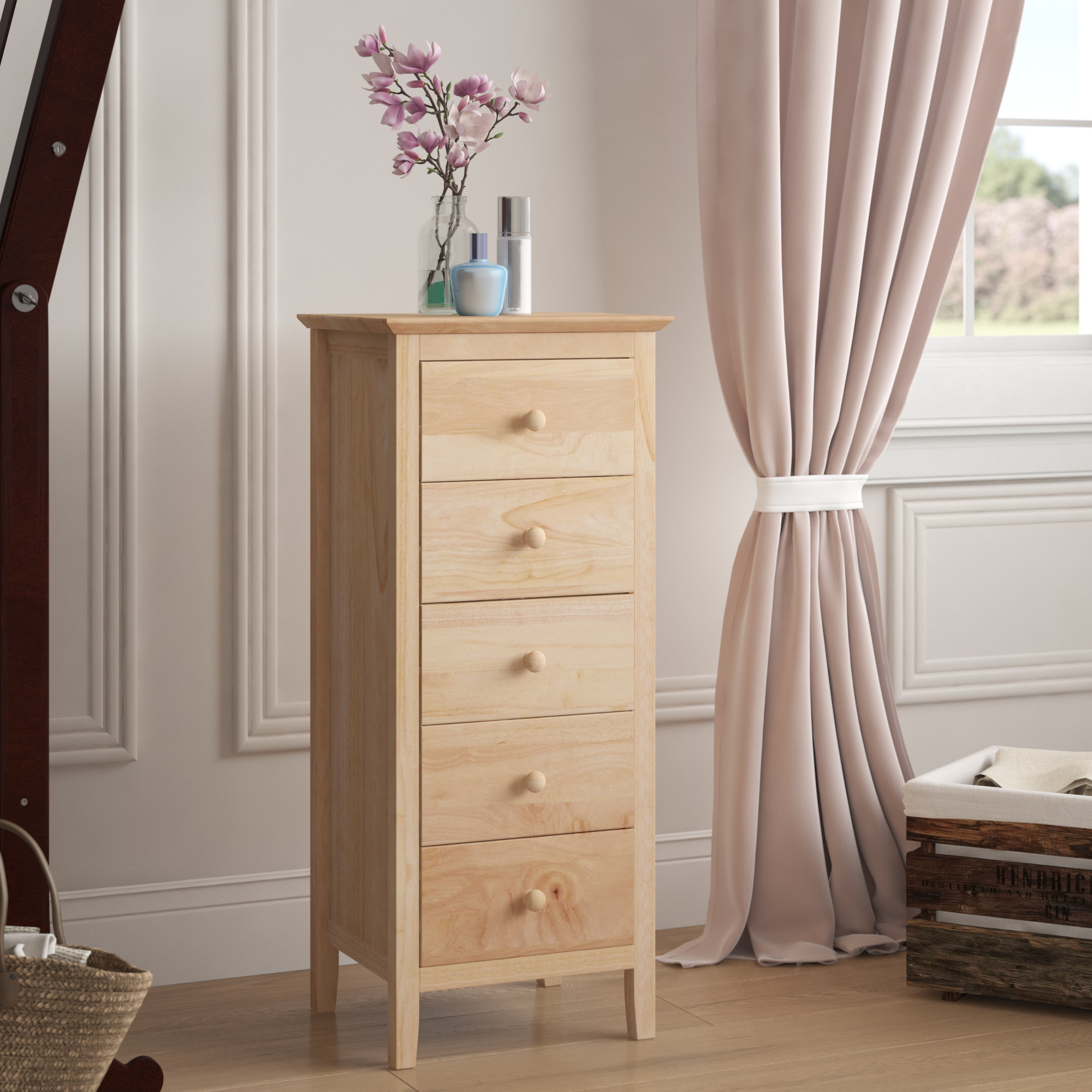 Andover Mills Trixie 5 Drawer Lingerie Chest Reviews Wayfair