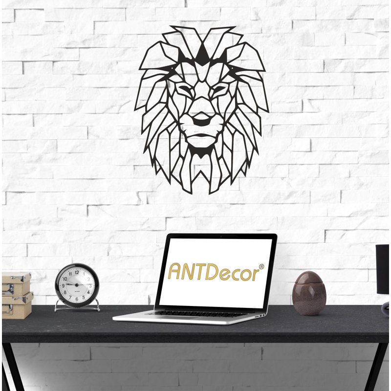 Wrought Studio Lion Head Geometric Wall Decor Wayfair