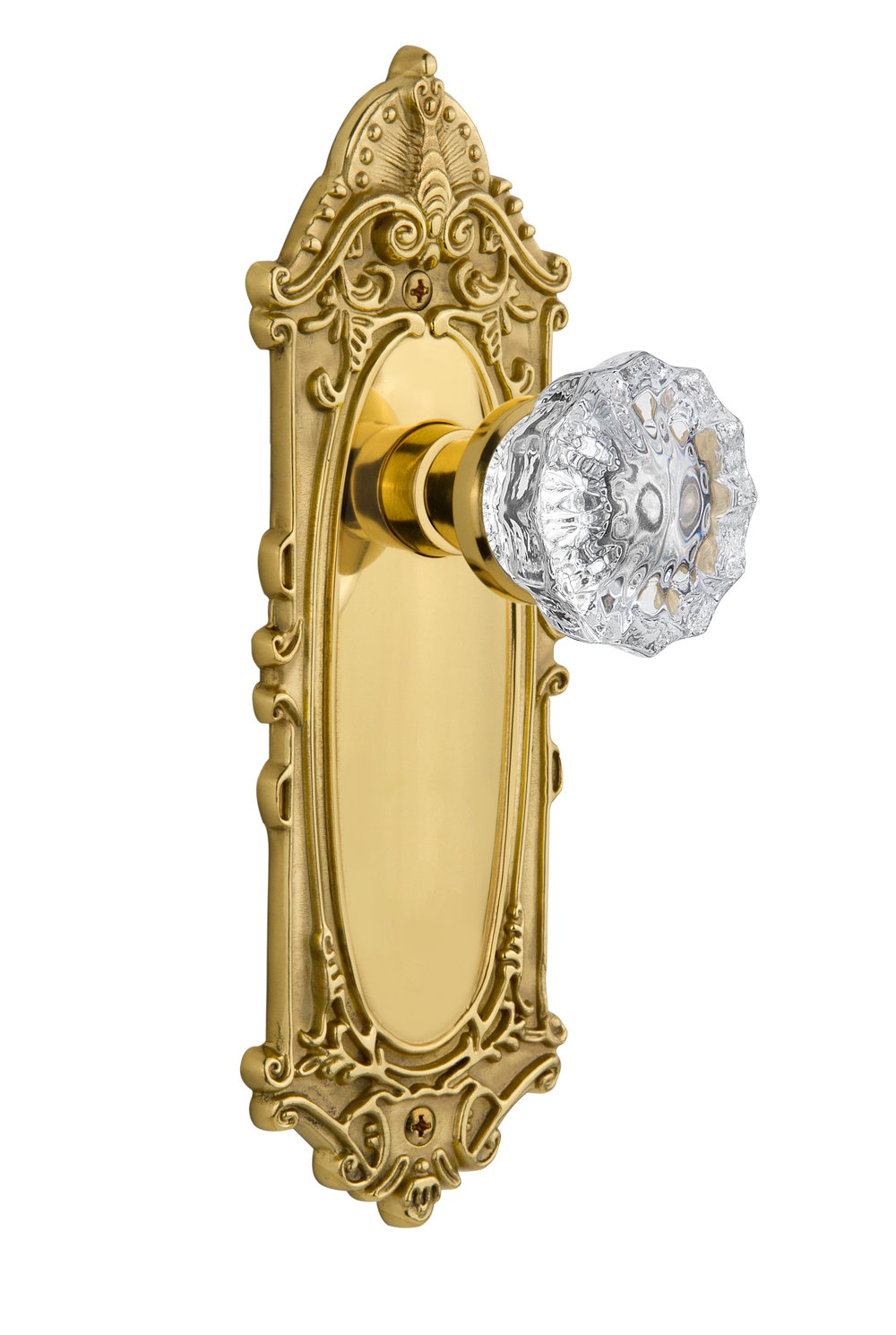 Nostalgic Warehouse Clear Crystal Double Dummy Door Knob With