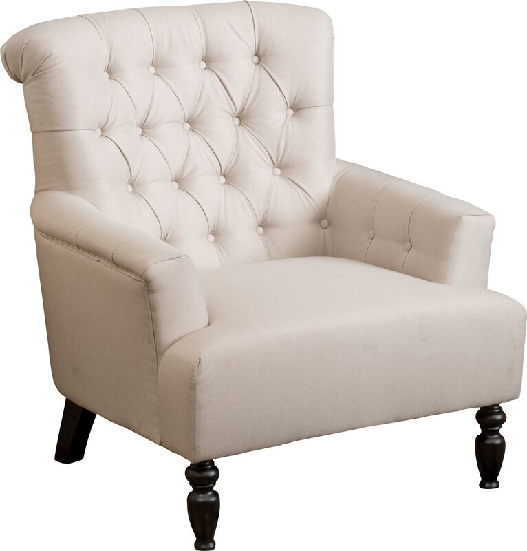 Verona Tufted Fabric Armchair