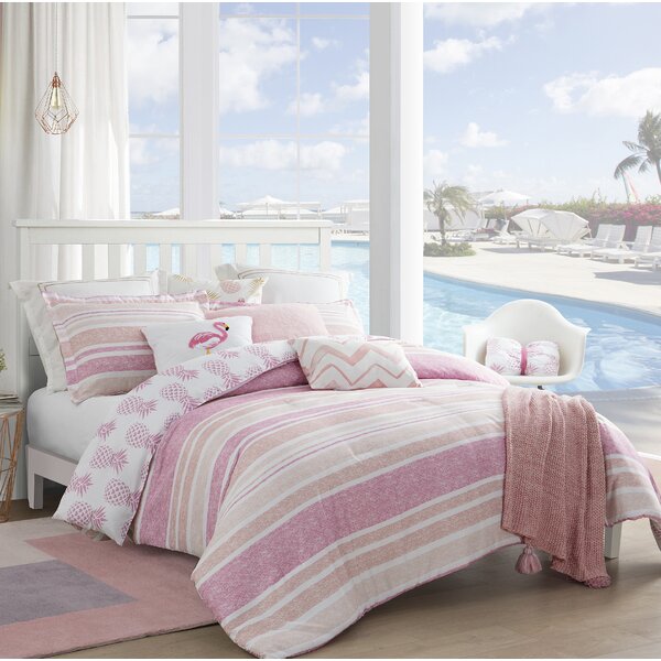 Duvet Covers Bedding Sets Caribbean Flamingos Zig Zag Bedding