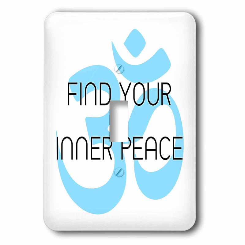 3drose Find Your Inner Peace 1 Gang Toggle Light Switch Wall Plate Wayfair