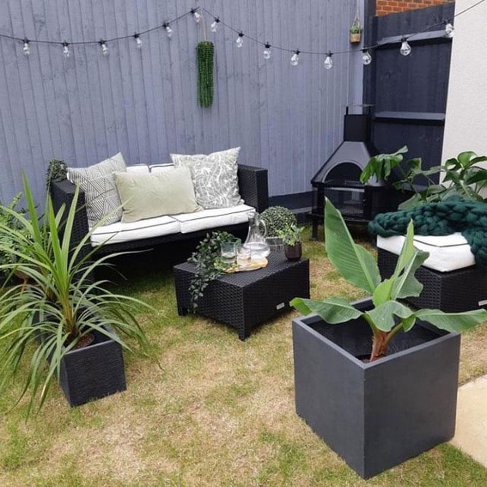 Contemporary Smooth Stone Planter Box