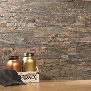 L And Stick Backsplash Tile You Ll Love 5 9 X 23 6 Natural Stone L Stick Mosaic Tile In Weathered Quartz