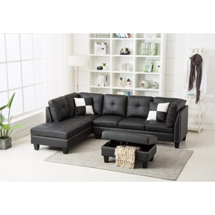 Go to store & view more images Redner Sectional with Ottoman by Winston Porter