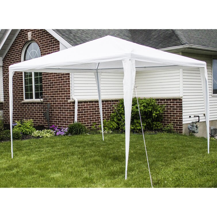 Solar LED Lights and Side Walls BACKYARD EXPRESSIONS PATIO · HOME · GARDEN Deluxe 10 x 10 Pop Up Canopy Tent