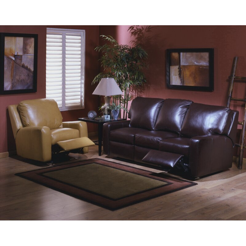 Omnia Leather Mirage Reclining Leather Configurable Living Room Set & Reviews | Wayfair