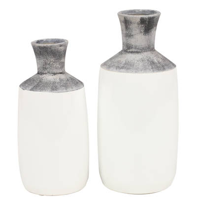 Atalissa Brown 9 25 Glass Table Vase Reviews Allmodern